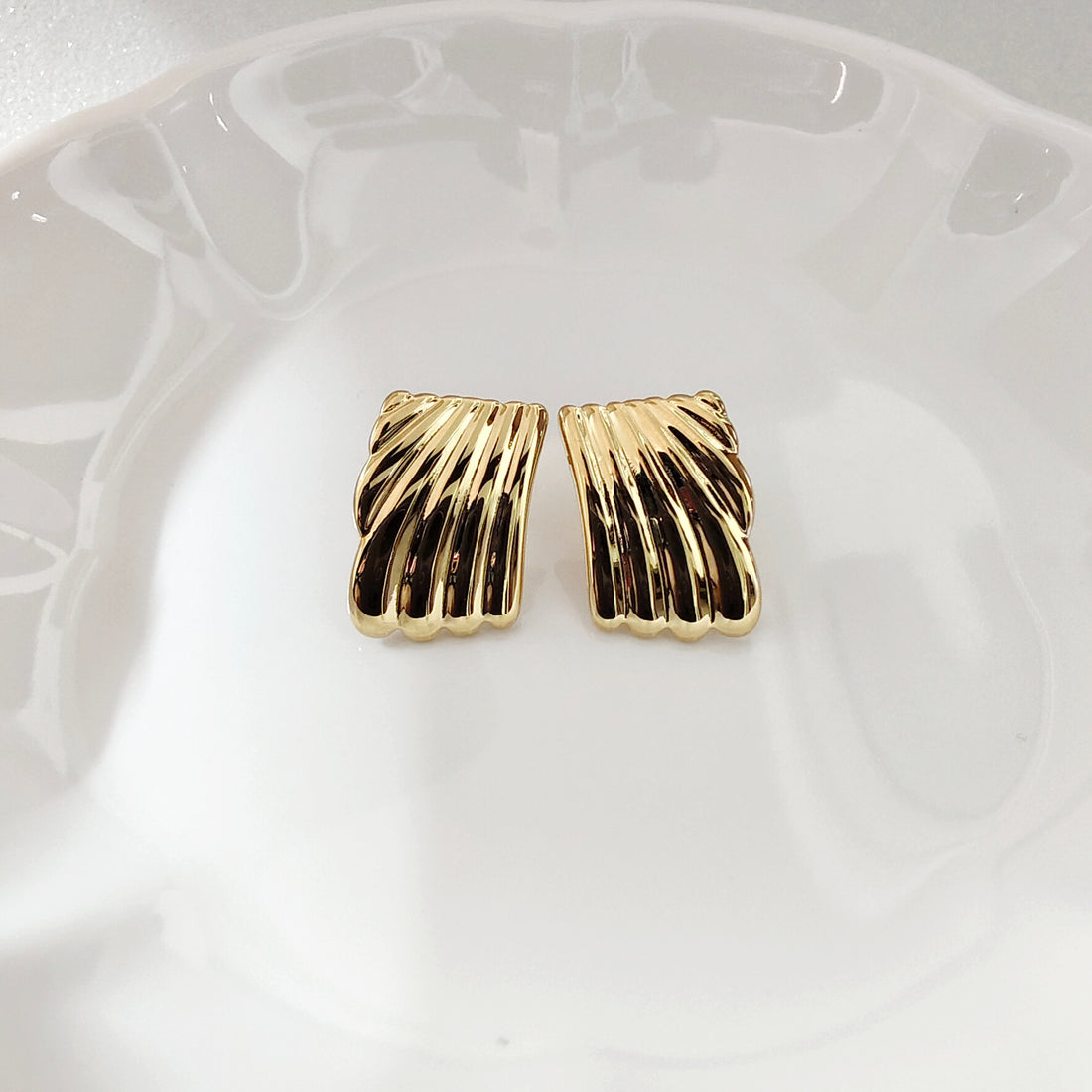 SQUARED WAVES EARRING