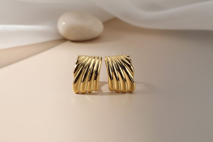 Squared waves earring