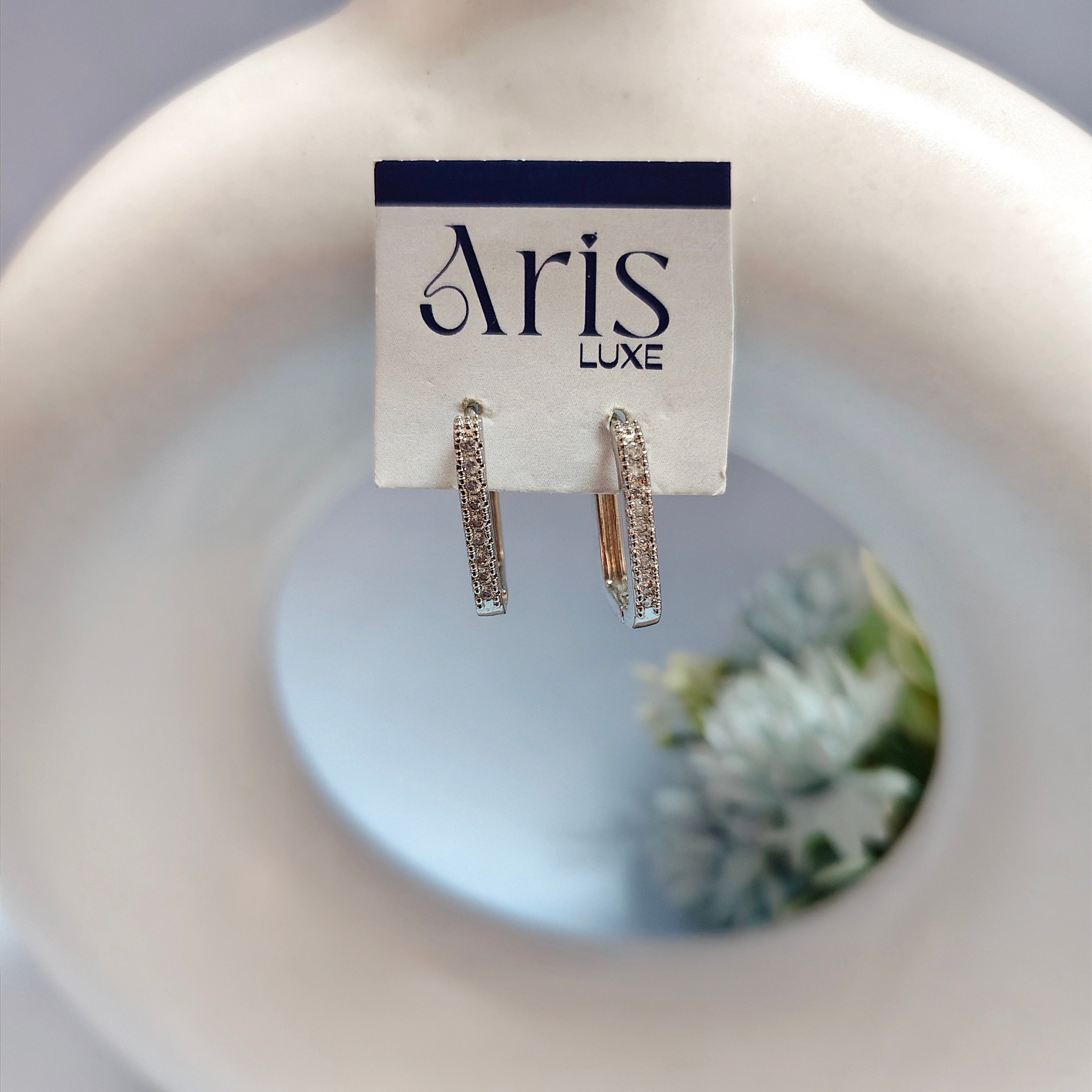 Rectangular bali earring