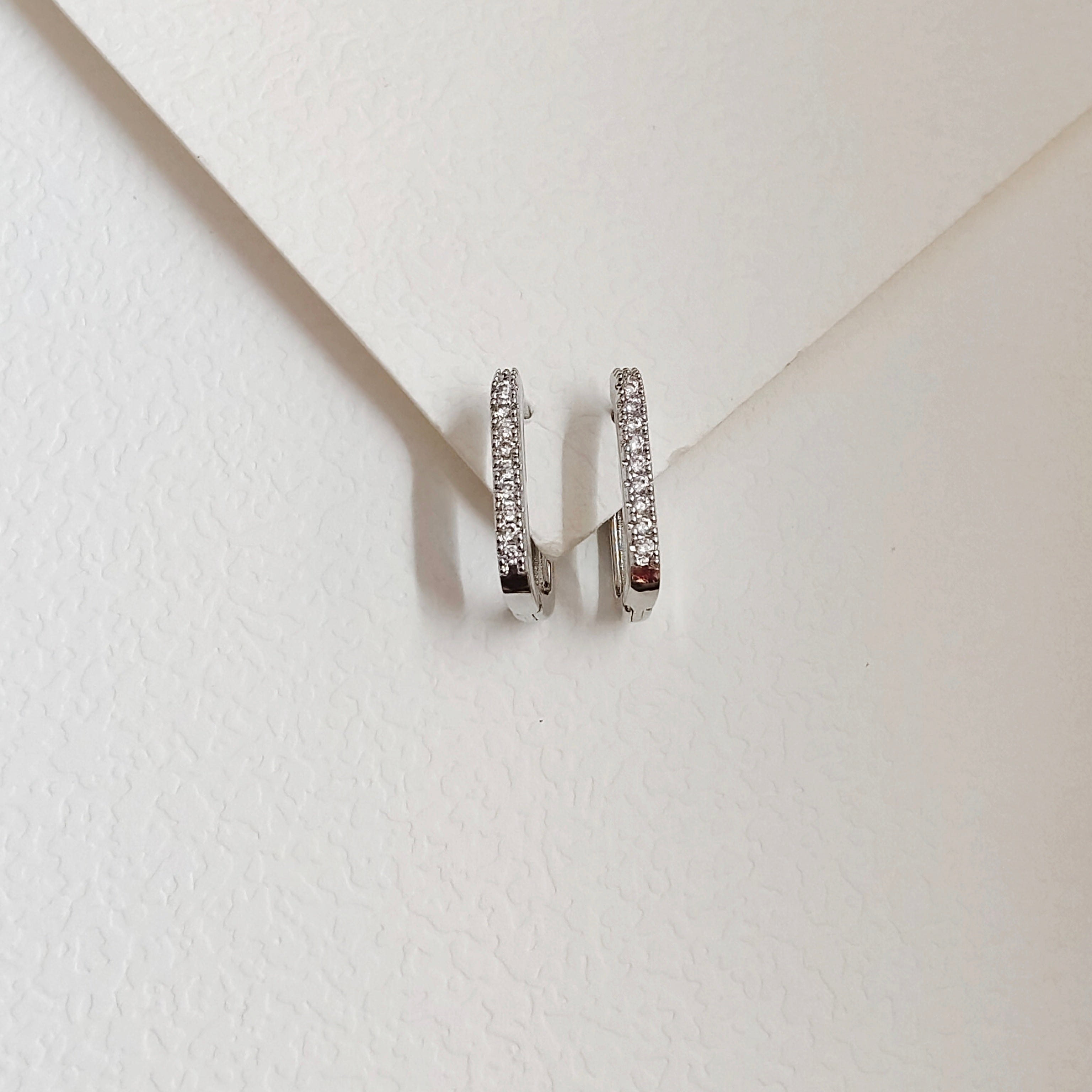 Rectangular bali earring