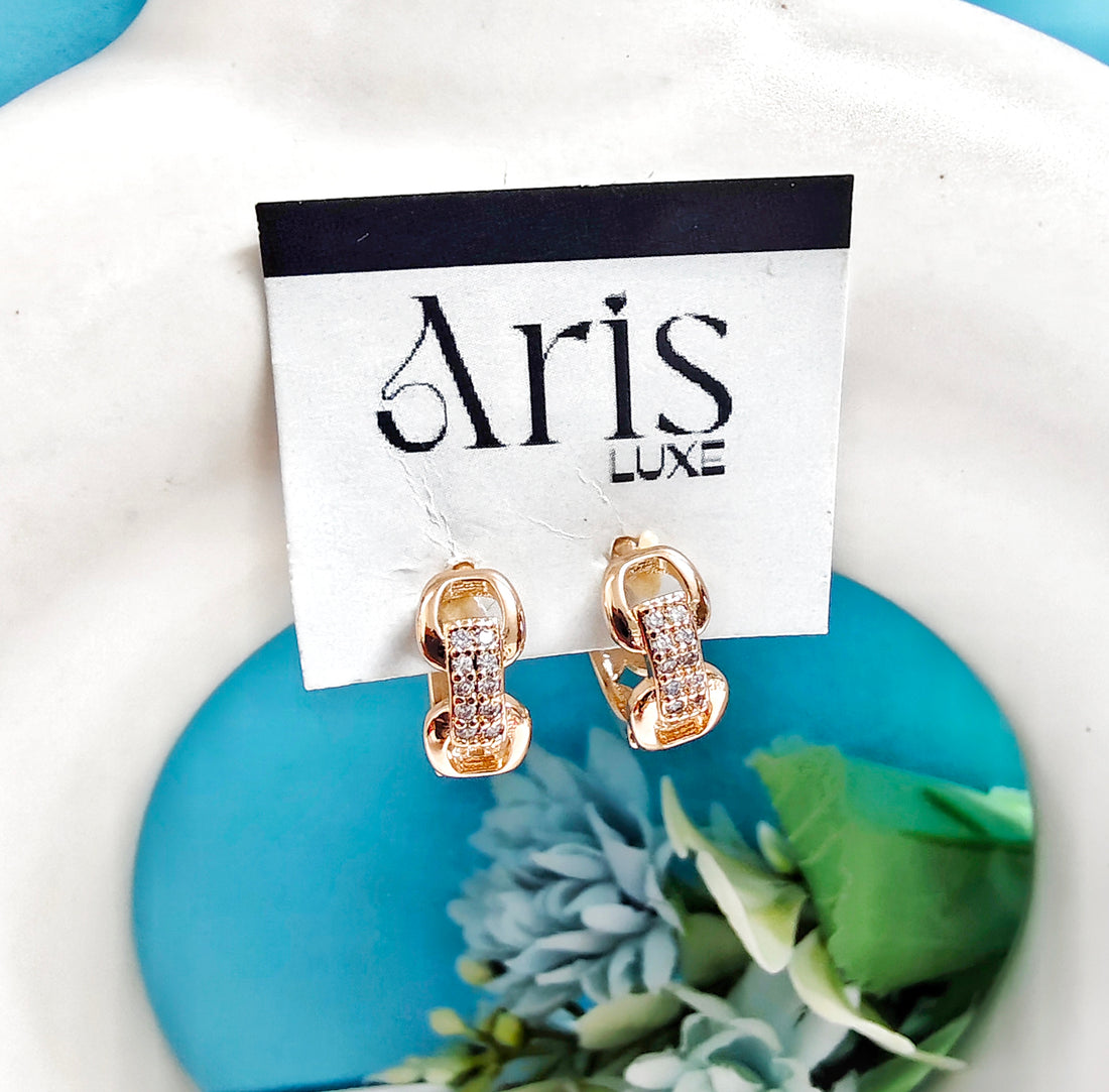 Zircon decor bali earring