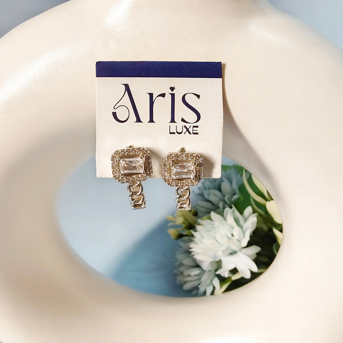 Prism square bali earring