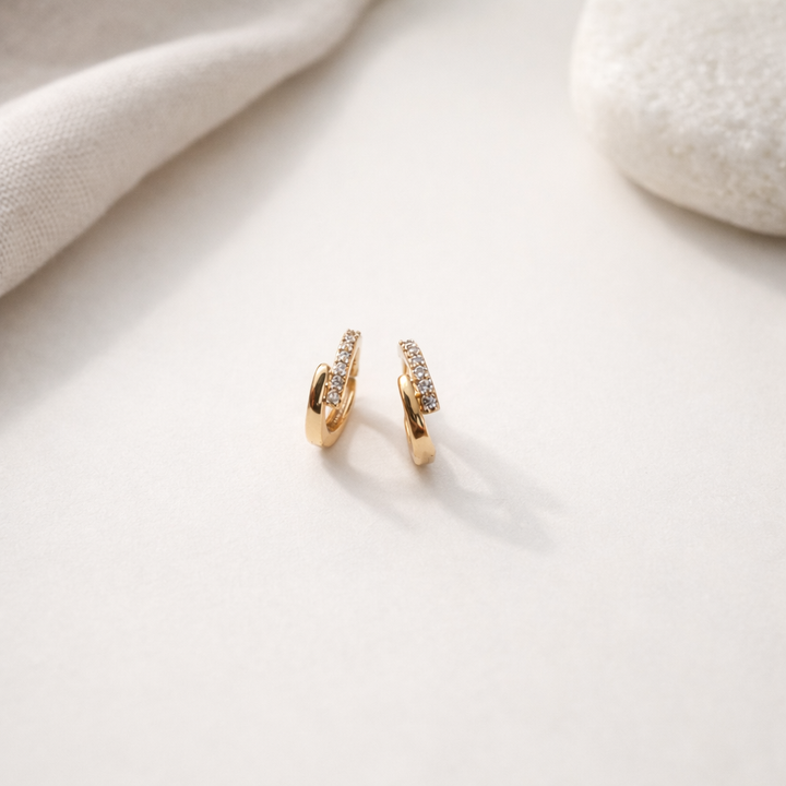 Twin wave bali earring