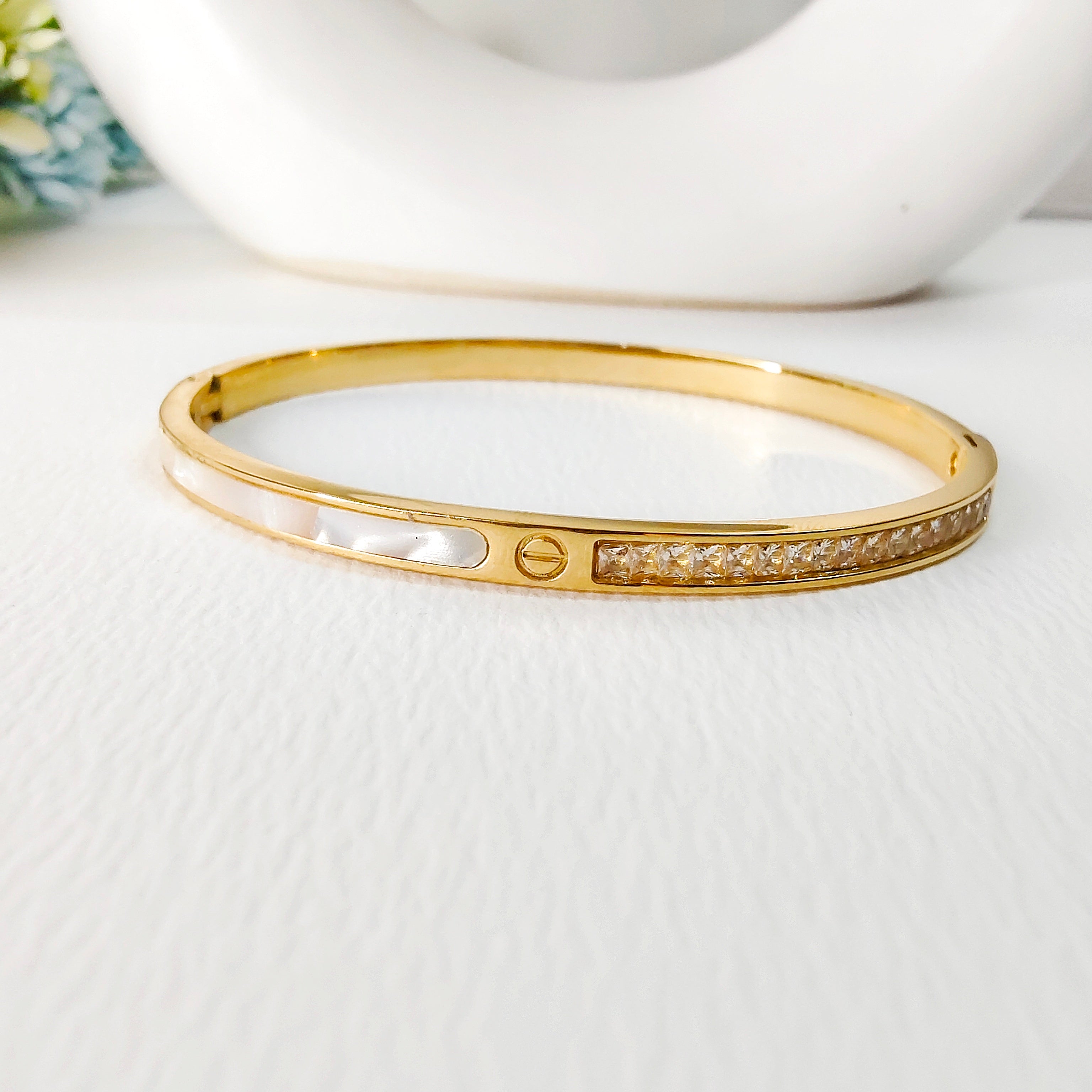 Galaxy mother of pearl bracelet