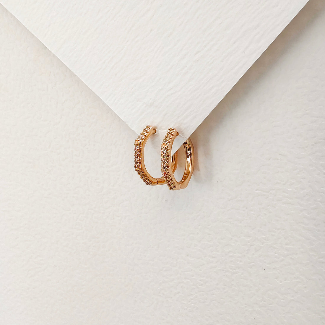 Hexagon bali earring