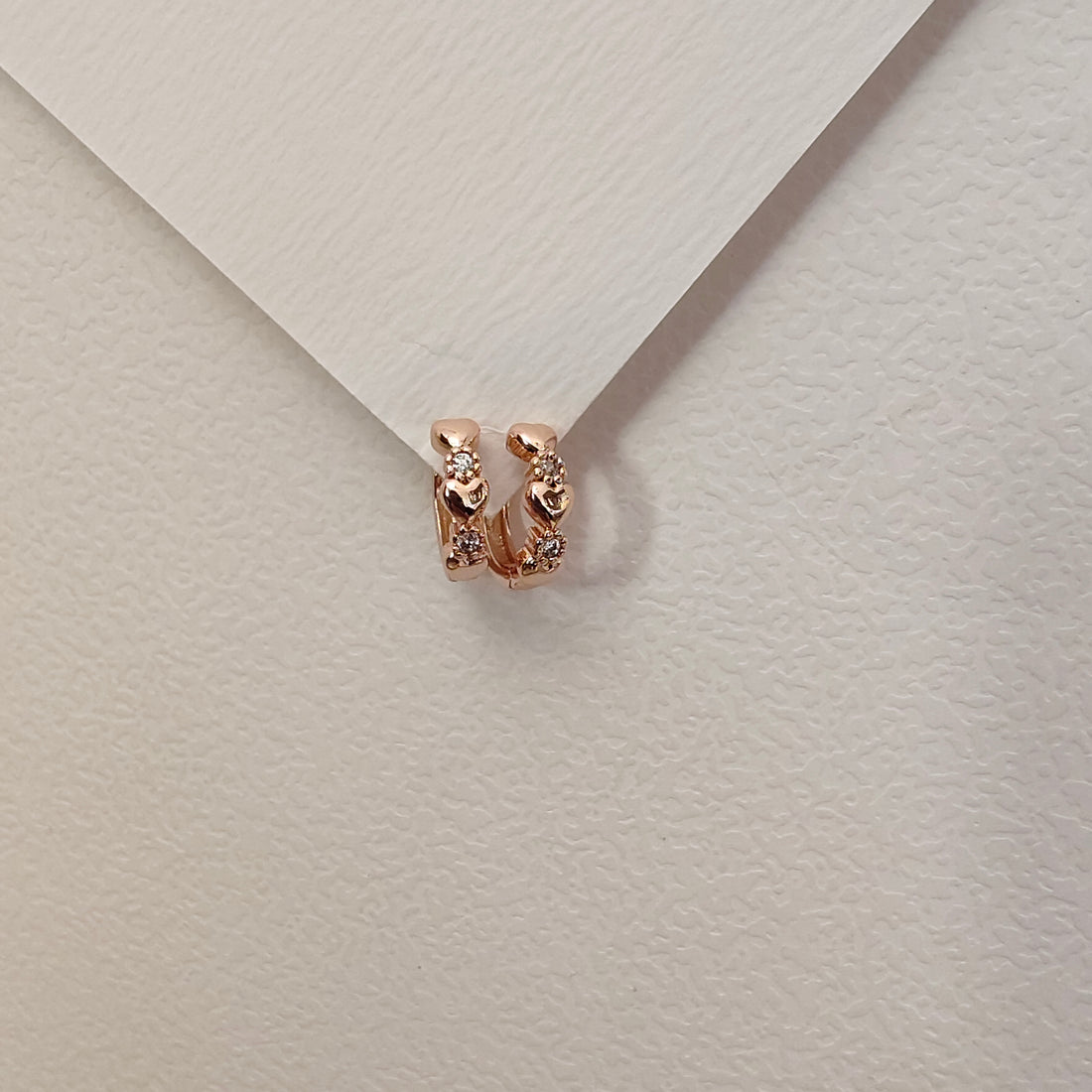 Double love heart bali earring