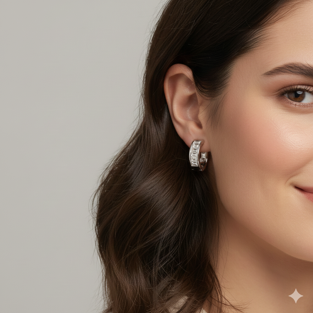 Crystal gleam bali earring