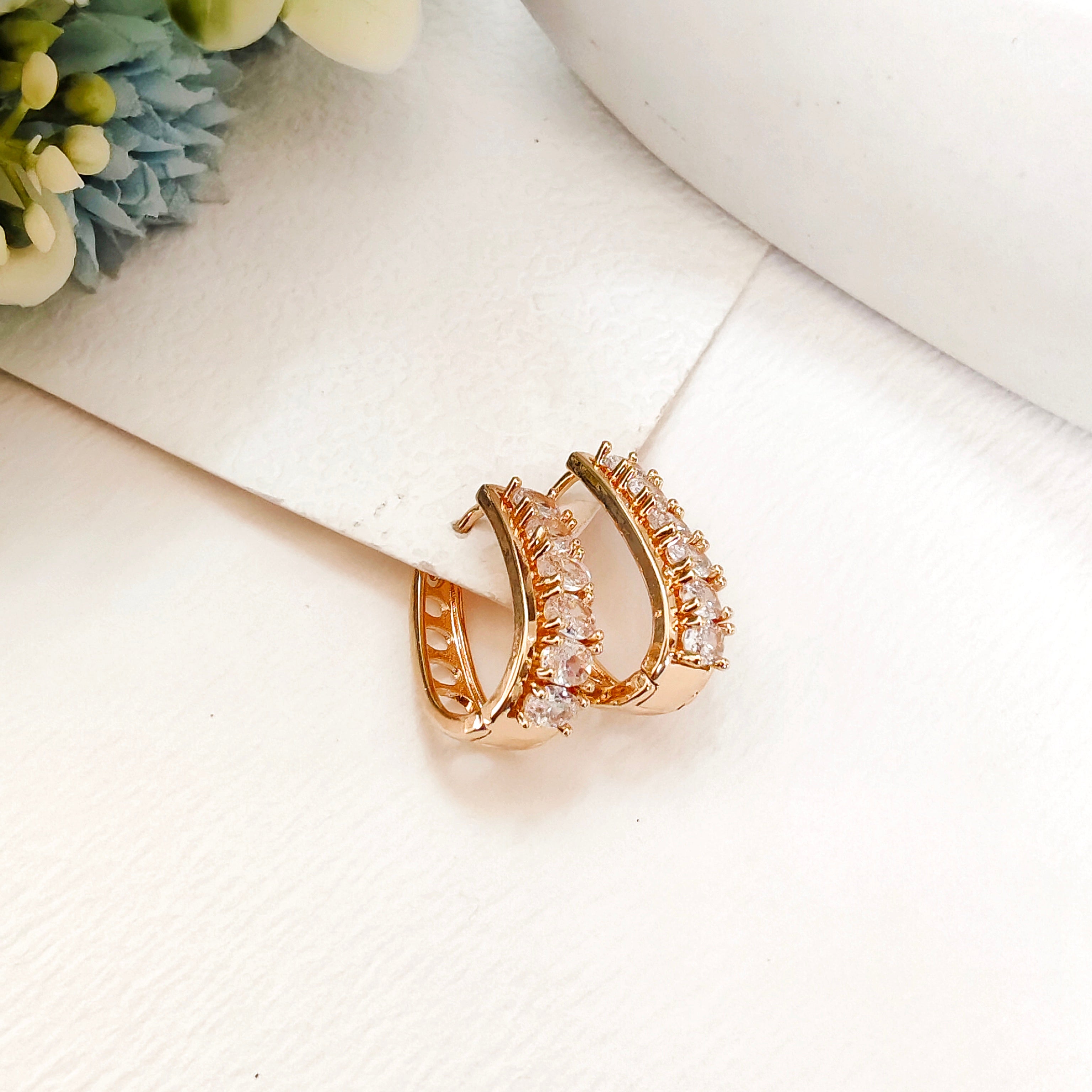 Galaxy gold plated bali earring