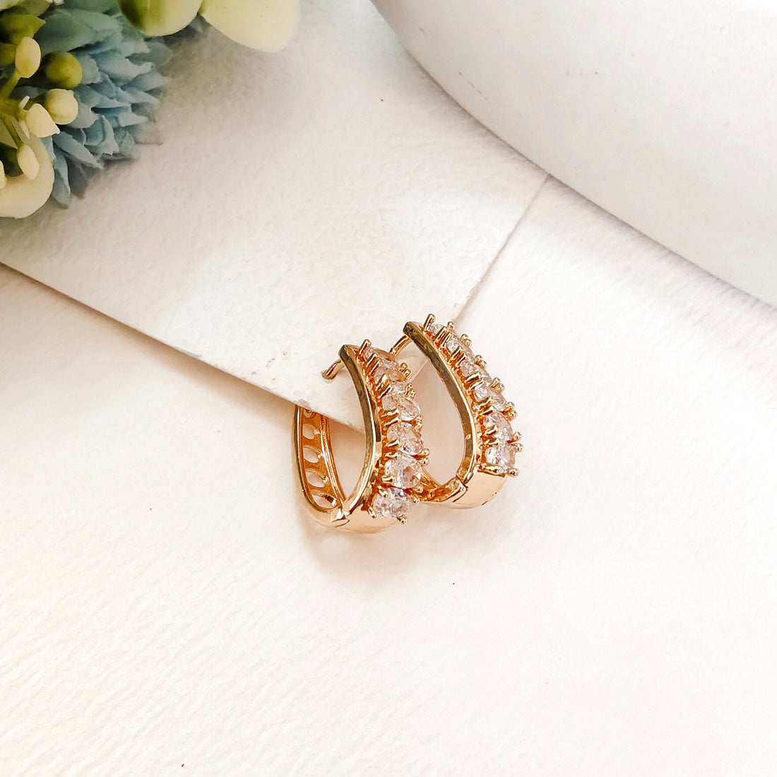 Galaxy gold plated bali earring