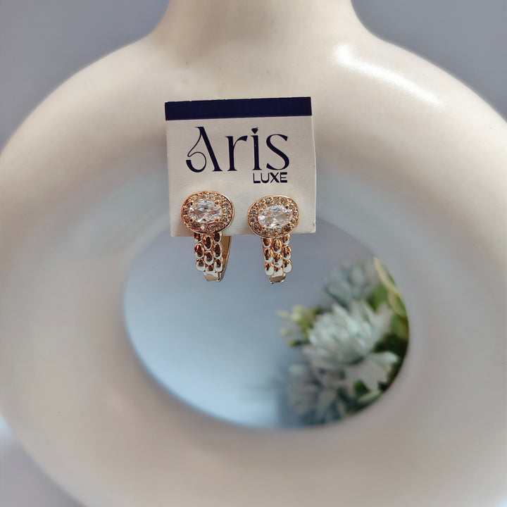 FLORAL ELLIPTIC BALI EARRING