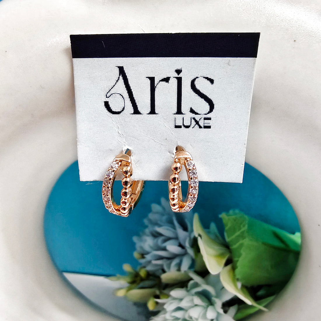 Double hoop bali earring