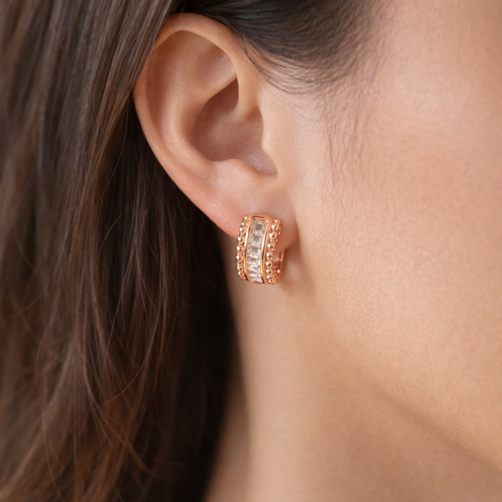 Enigmatic aura diamond bali earring