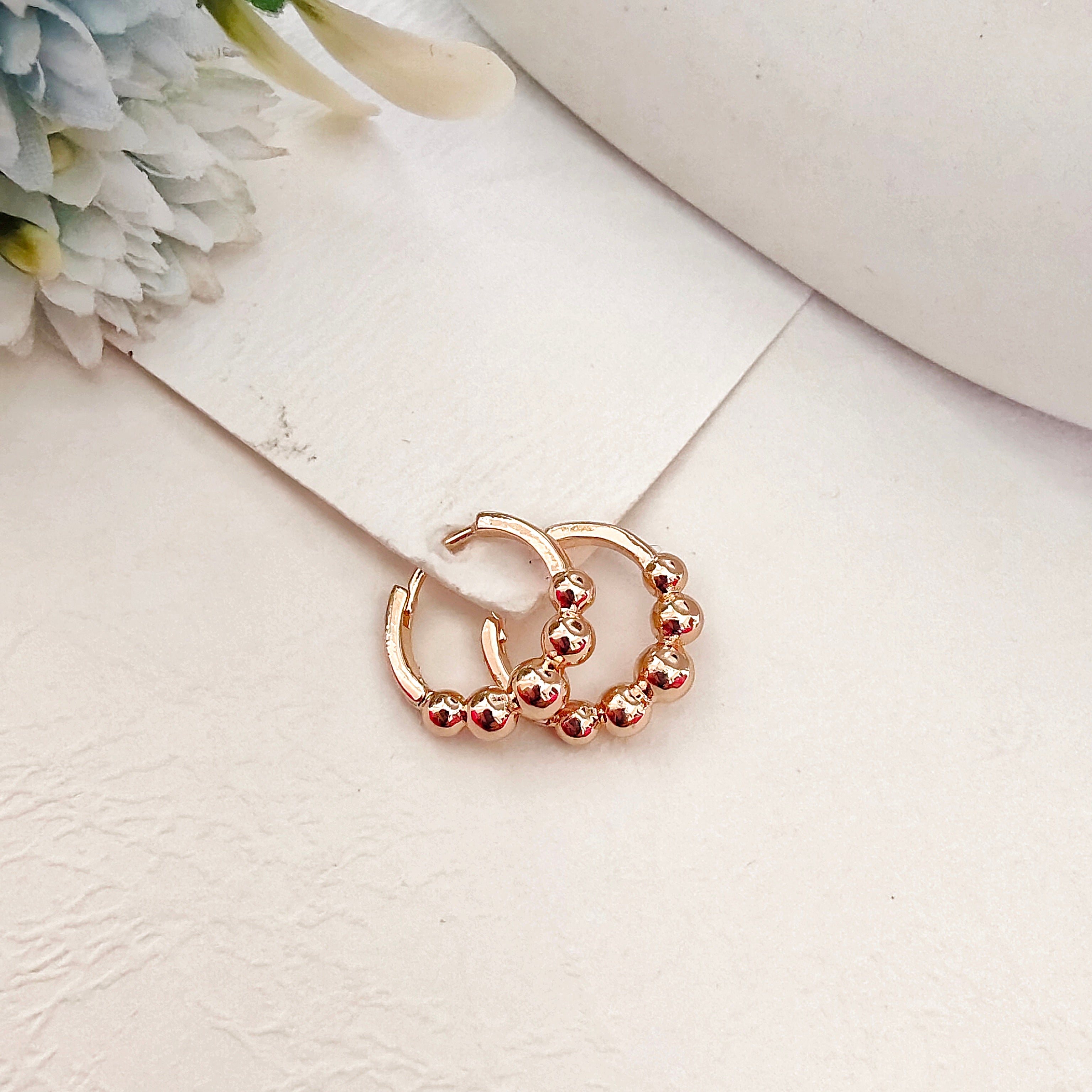 Bubble ball bali earring