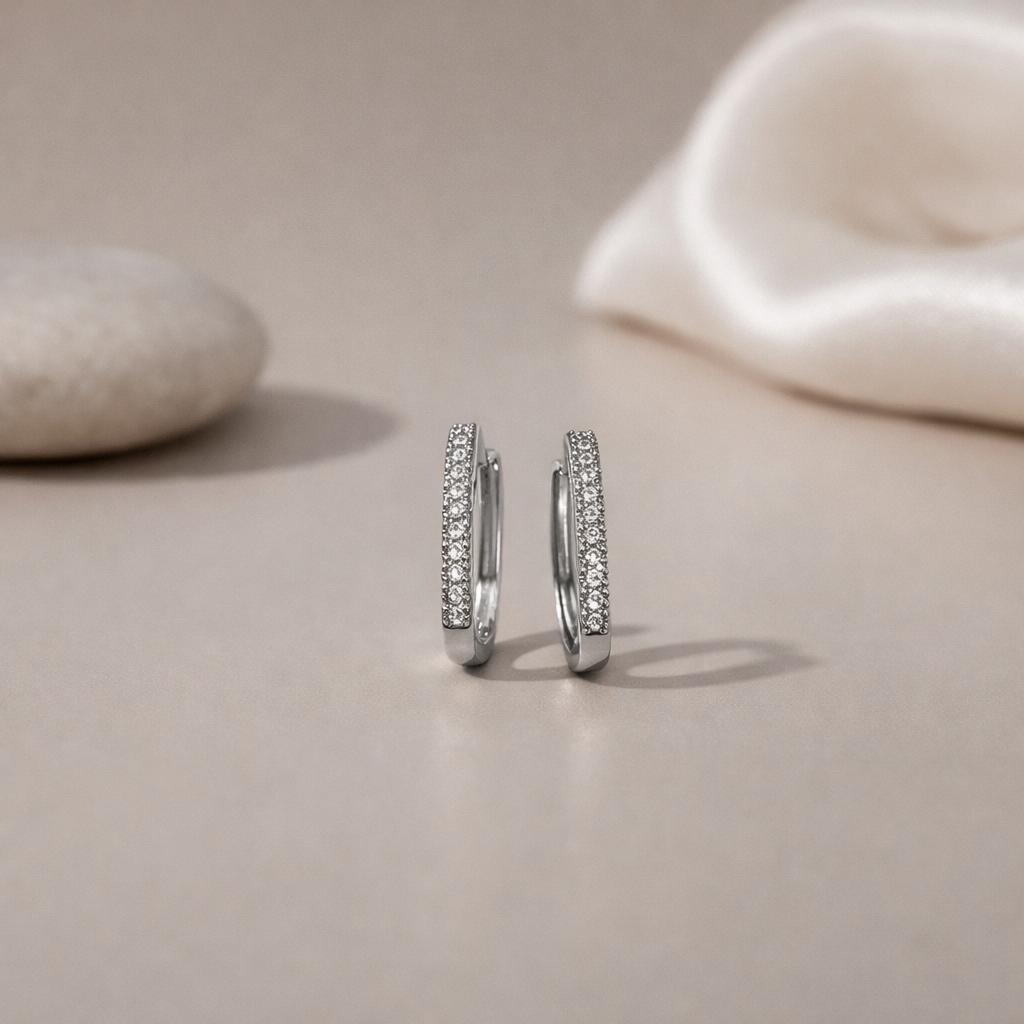 Rectangular bali earring
