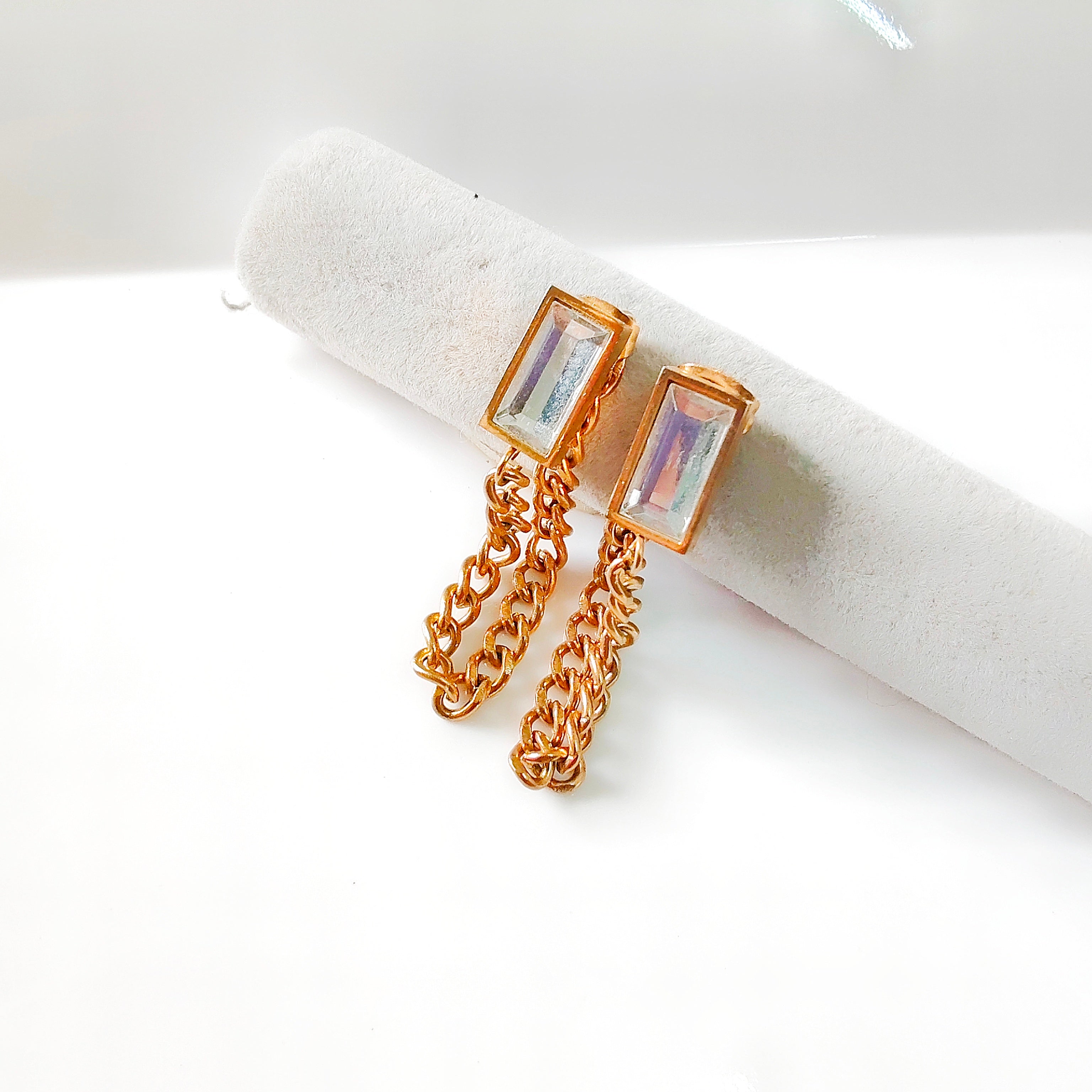 sparkle gemstone earring