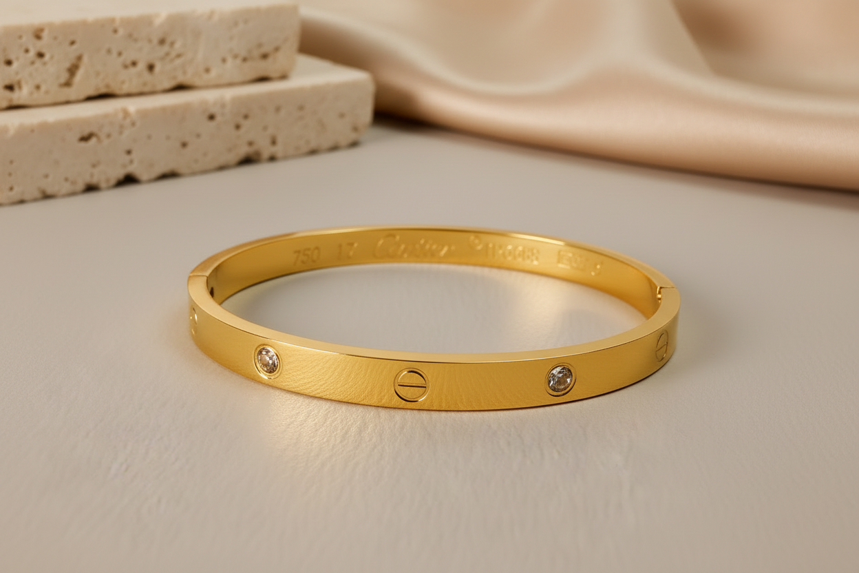 Gold plated bracelet