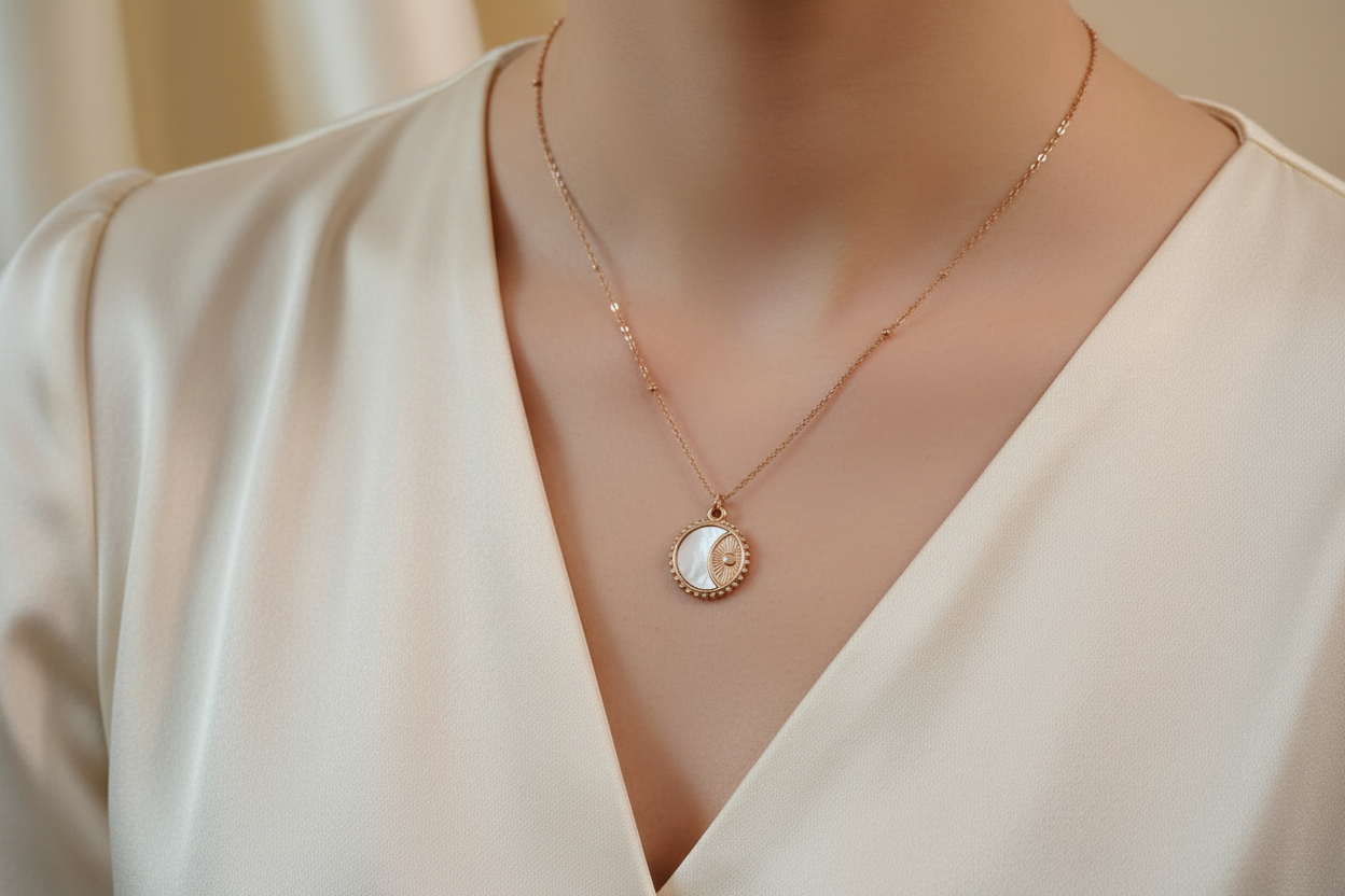 Tiny whale necklace