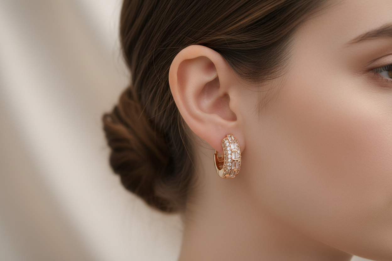 Galaxy daimond bali earring