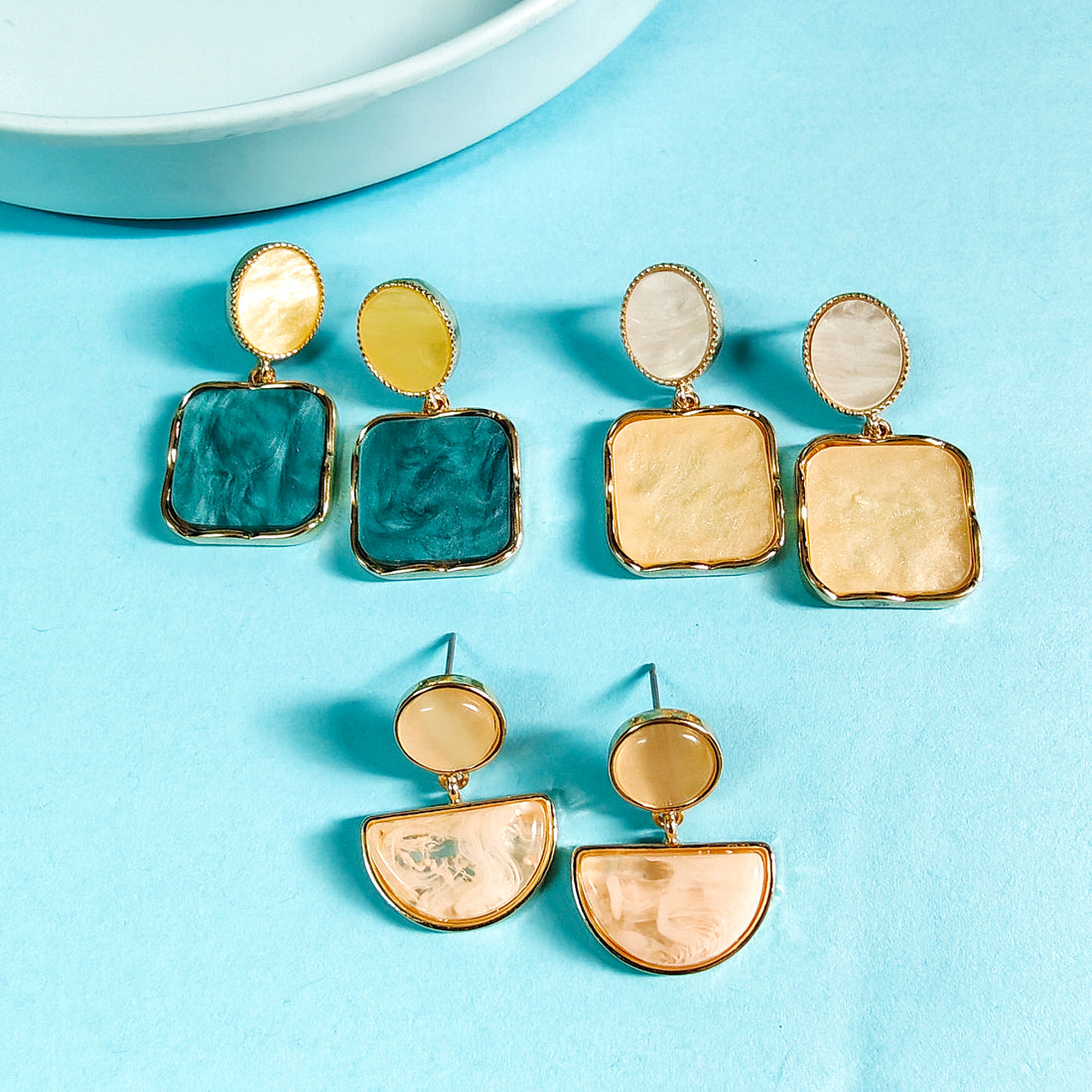 Marble earring combo