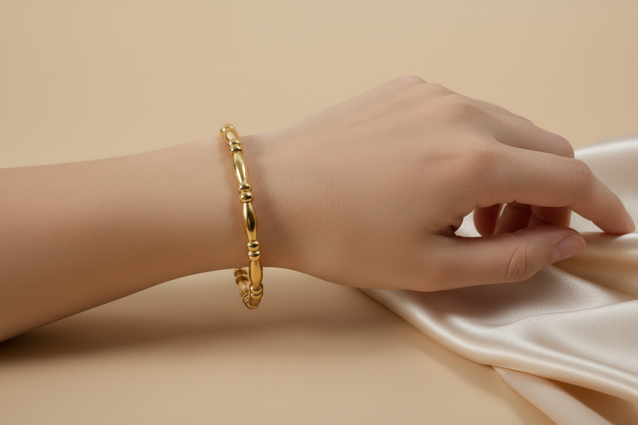 Bamboo bead bracelet