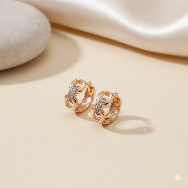 Zircon decor bali earring